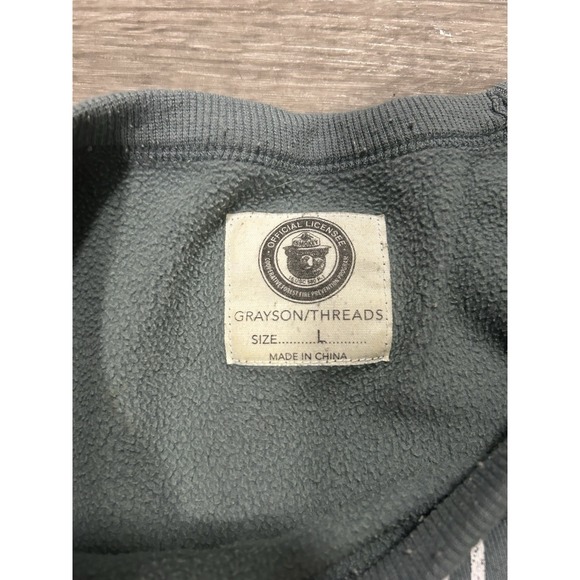Smokey Bear Women's Sweatshirt L Be Cool Prevent Wildfires Grayson Threads Boxy - Picture 4 of 13